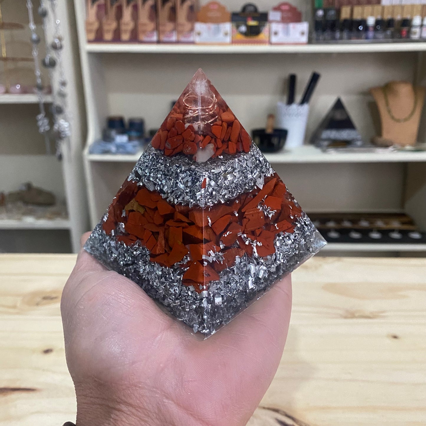 Orgonite Pyramid - 10cm - Healing & Vitality
