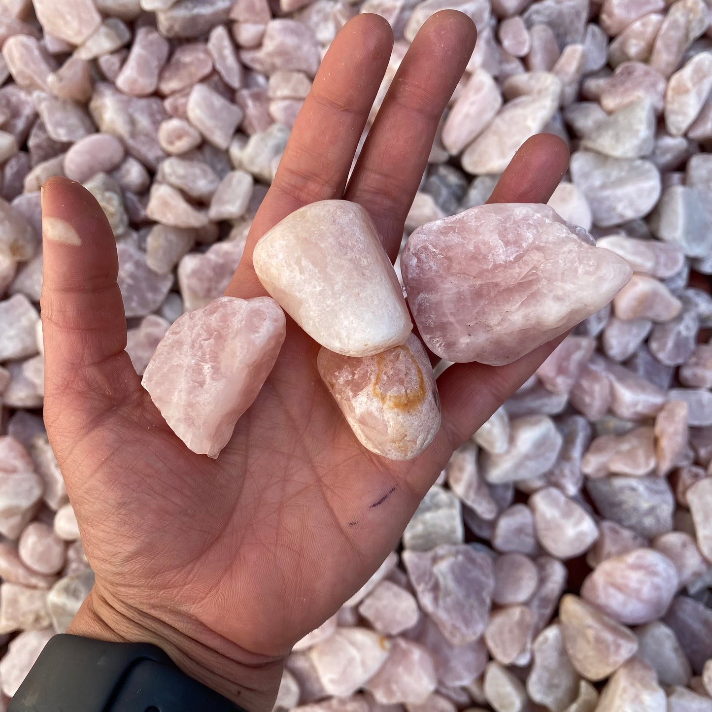 Rose Quartz Garden Tumble - Various KG bags