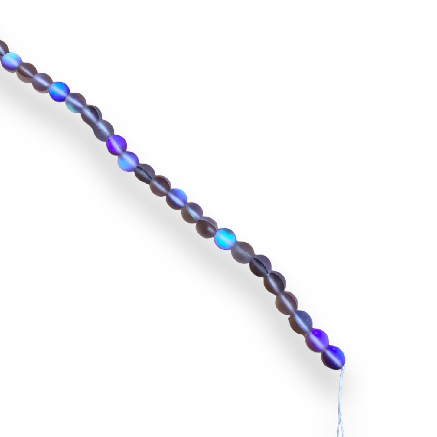 Assorted Glass Round Shimmer Bead Strings