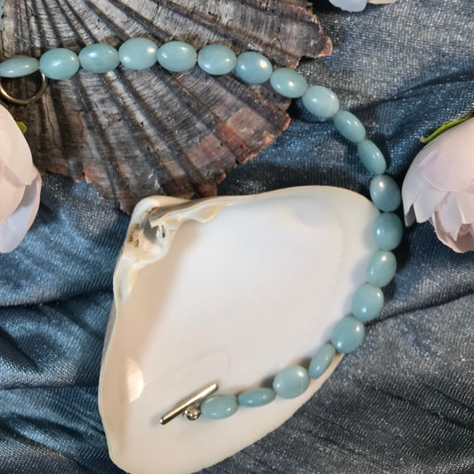 Amazonite Beaded Bracelet with Clasp