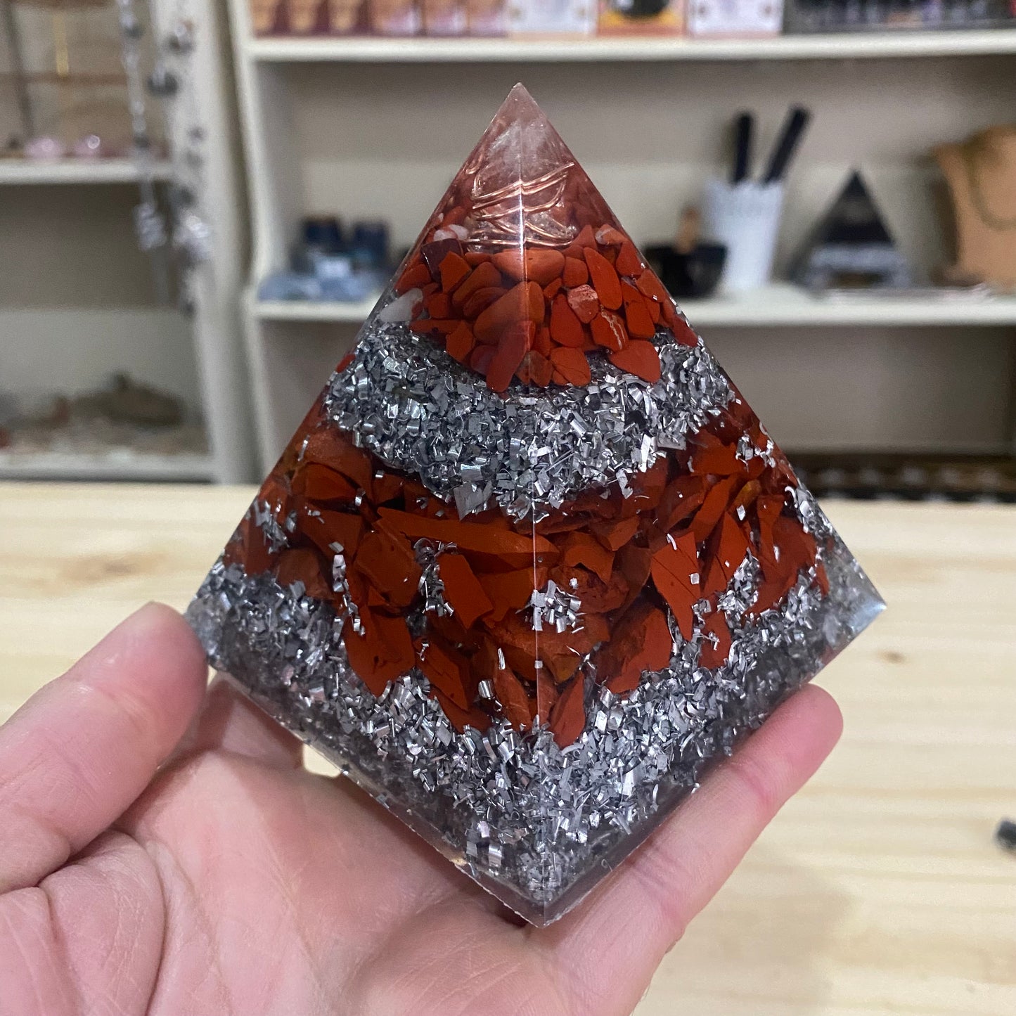 Orgonite Pyramid - 10cm - Healing & Vitality