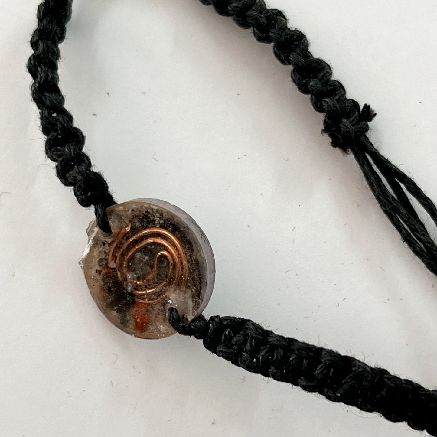 Assorted Adjustable-Size Macrame Orgonite Bracelets
