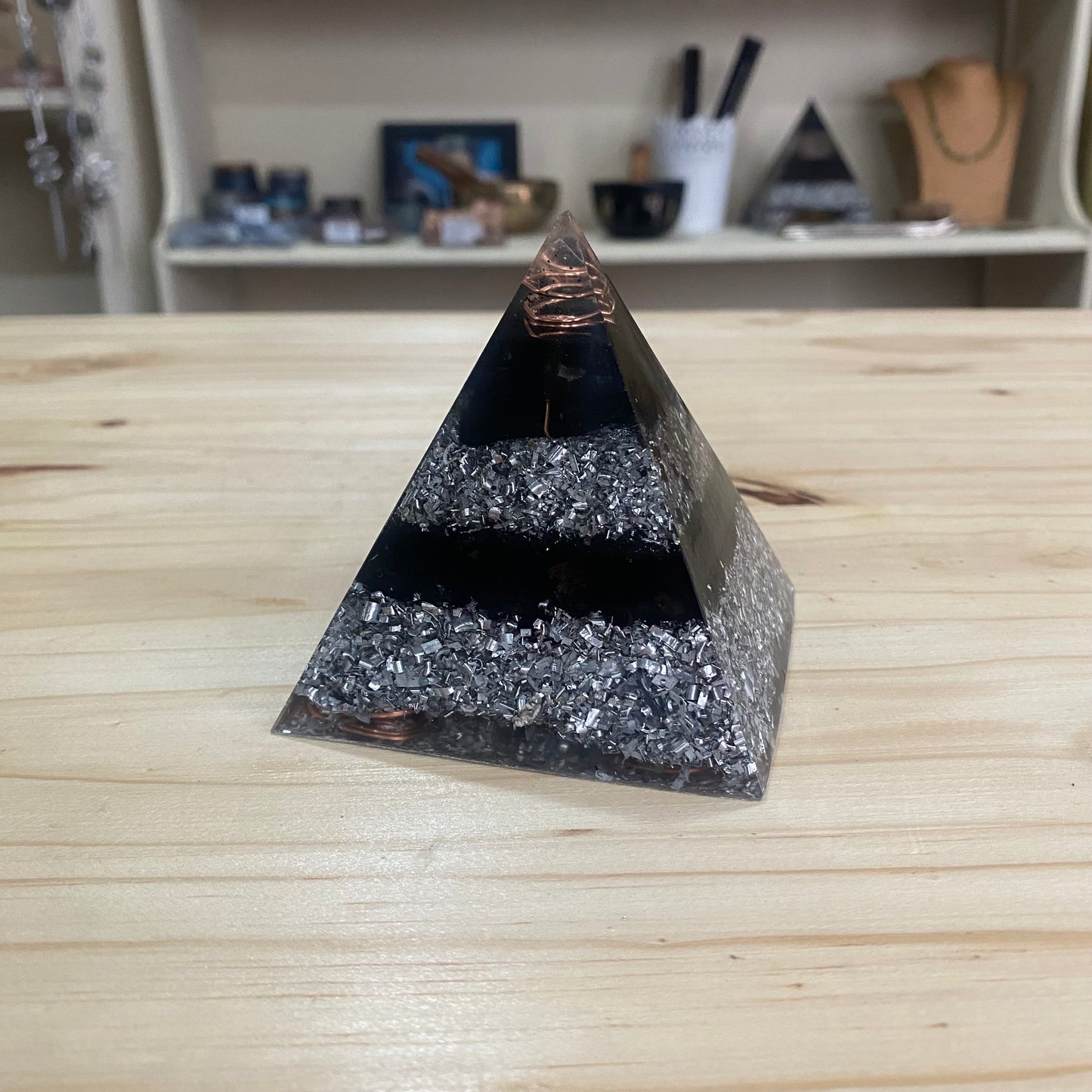Orgonite Pyramid - 10cm - Protection & Grounding