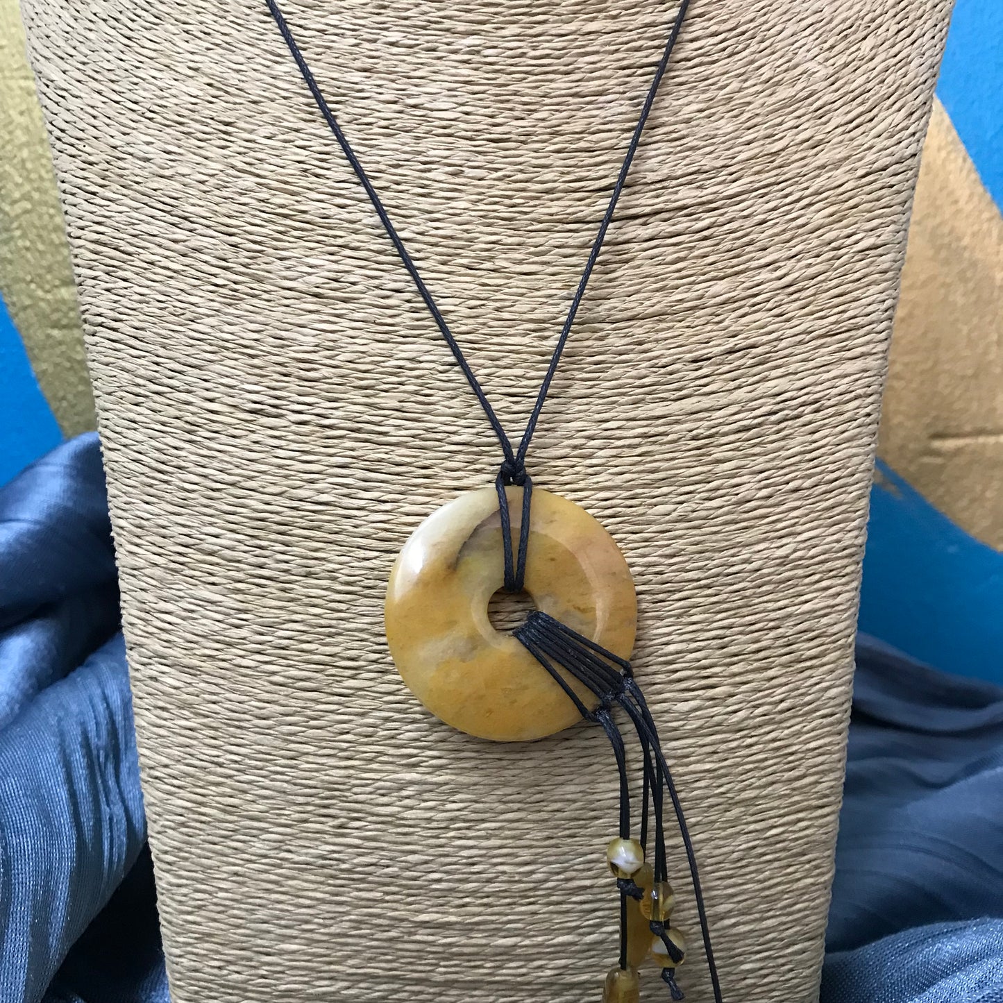 Yellow Aventurine Pi-Stone Necklace