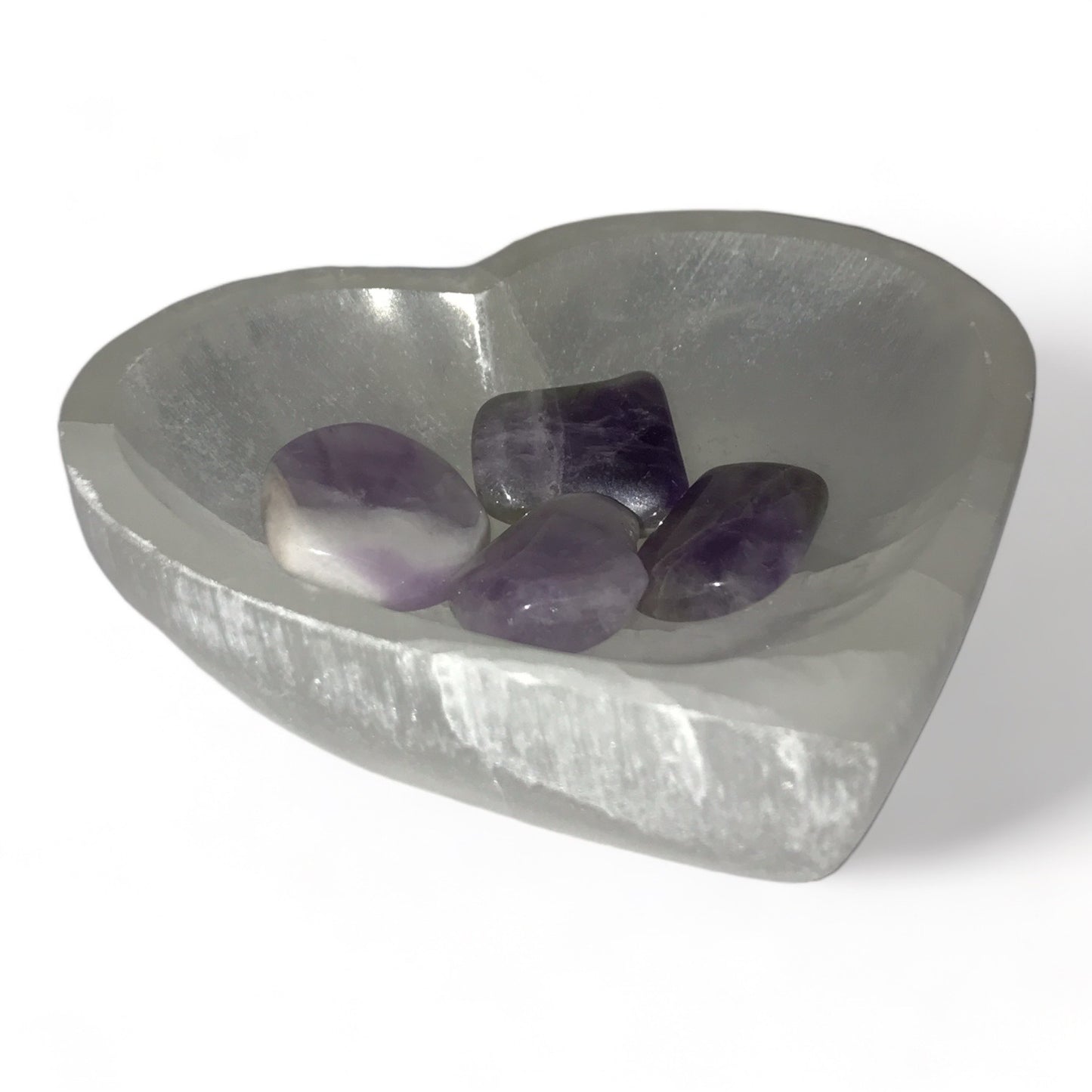Selenite Heart Shaped Bowl
