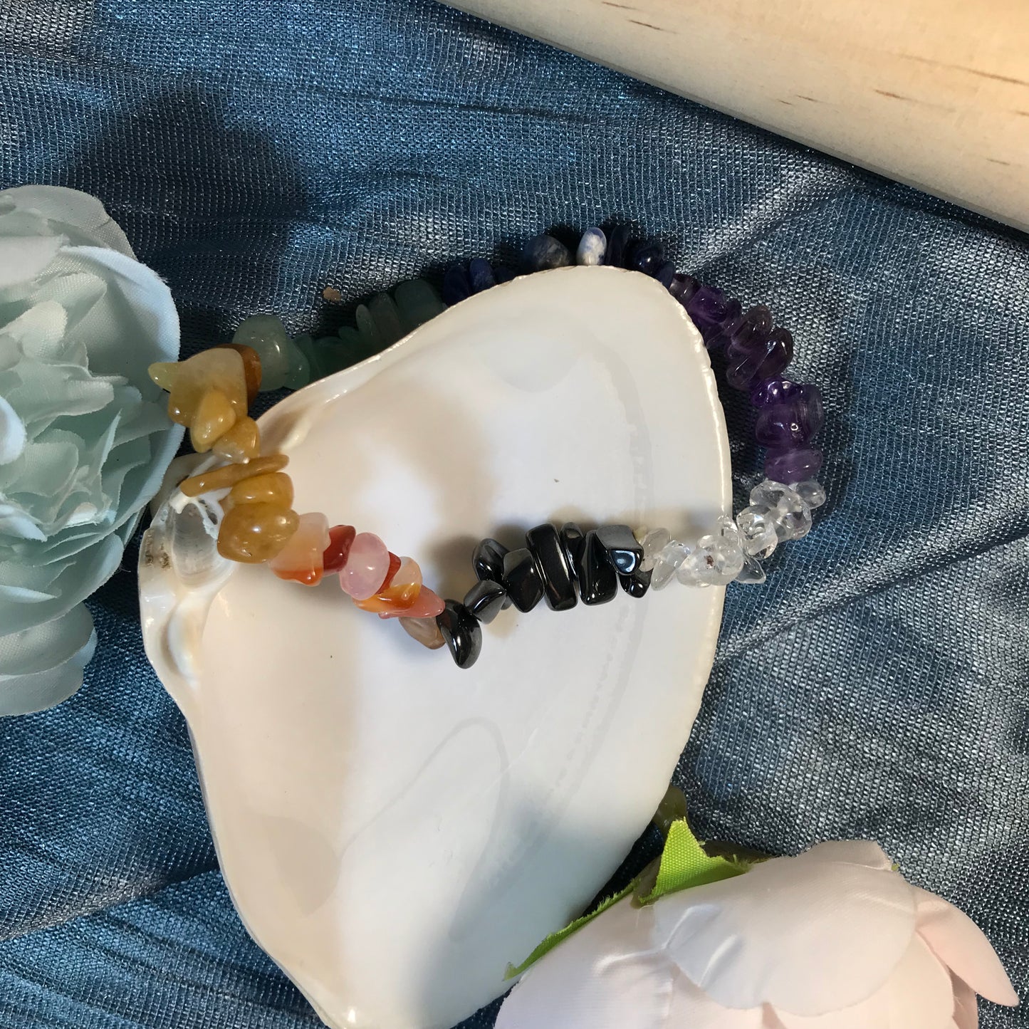 Assorted Chip Bead Gemstone Bracelets