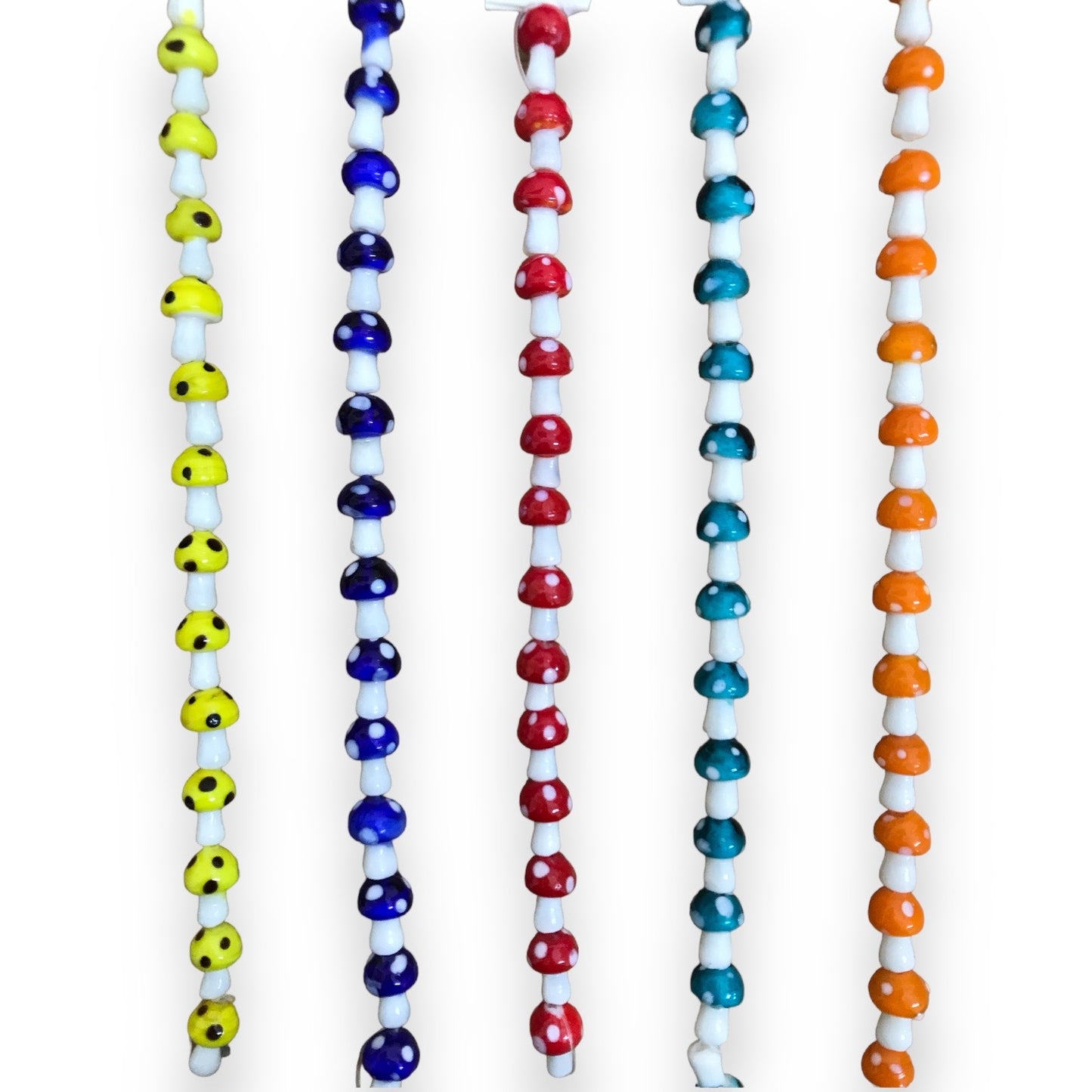 Assorted Mushroom Bead Strings