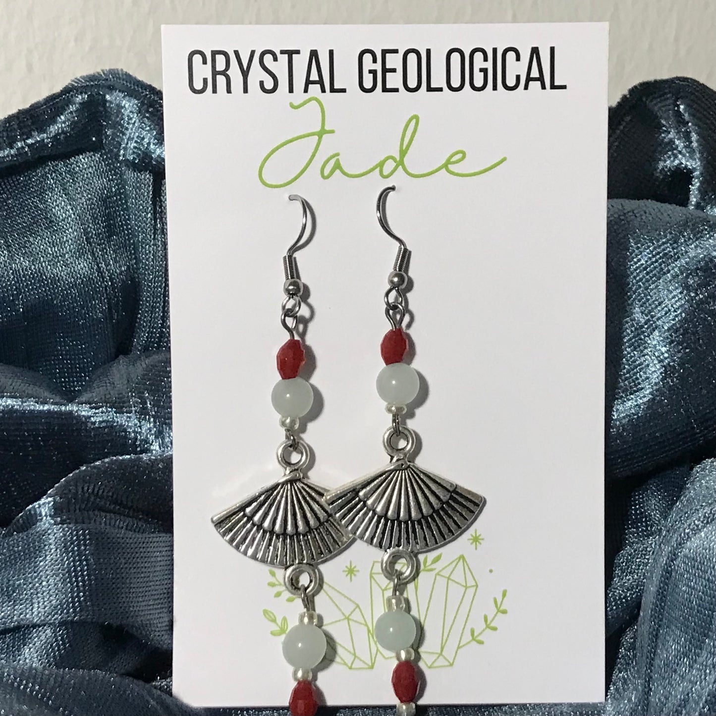 Assorted Jade Earring Pair - Crystal Geological