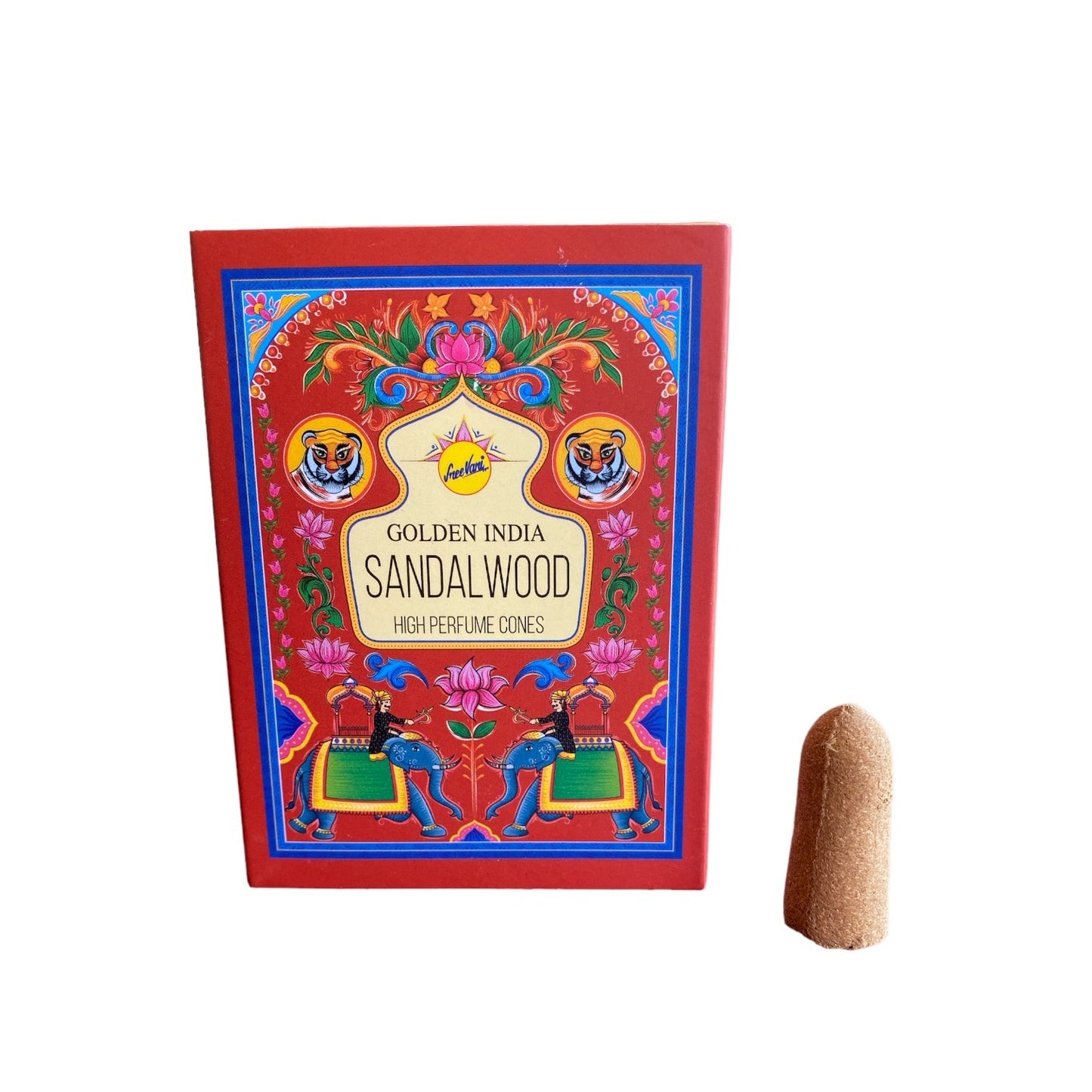 Golden India Incense Cones - Assorted - Backflow Incense