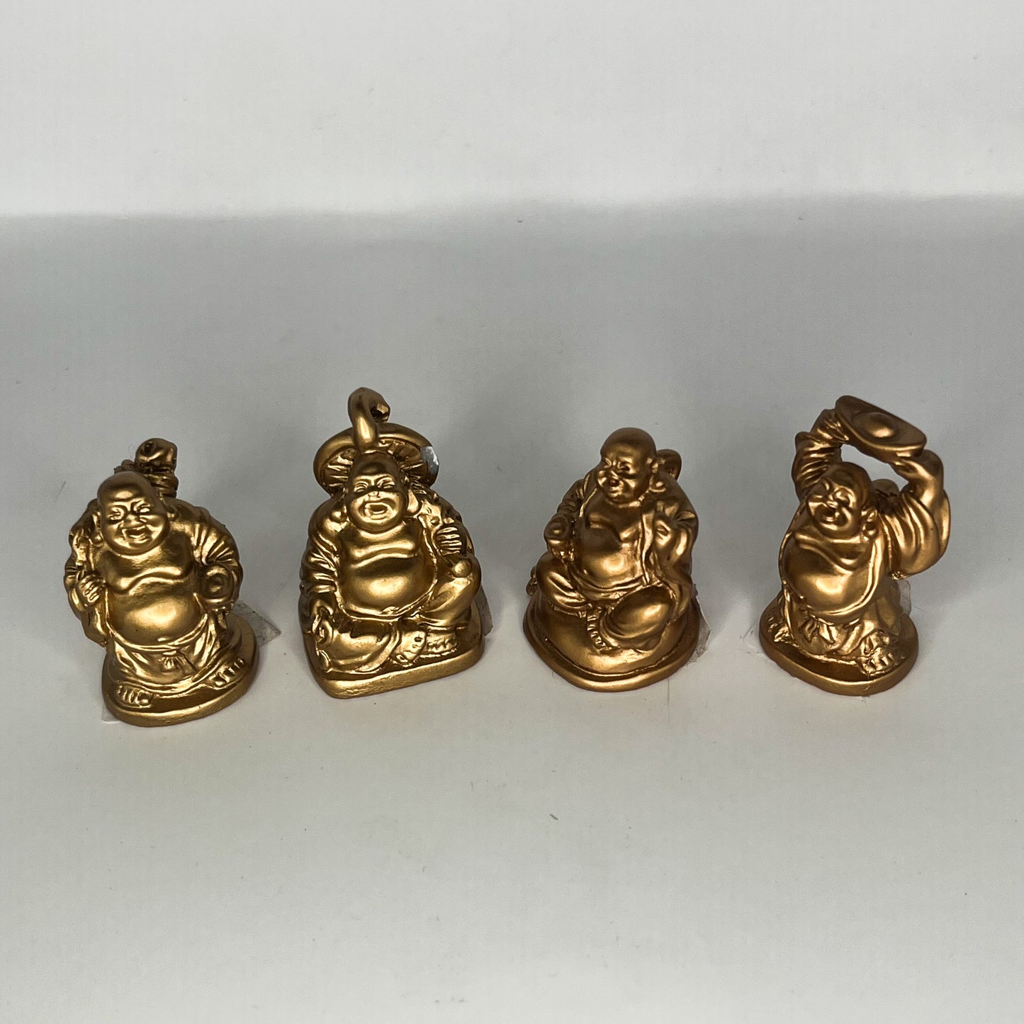 Assorted Miniature Bronze Laughing Buddha - 3,5cm