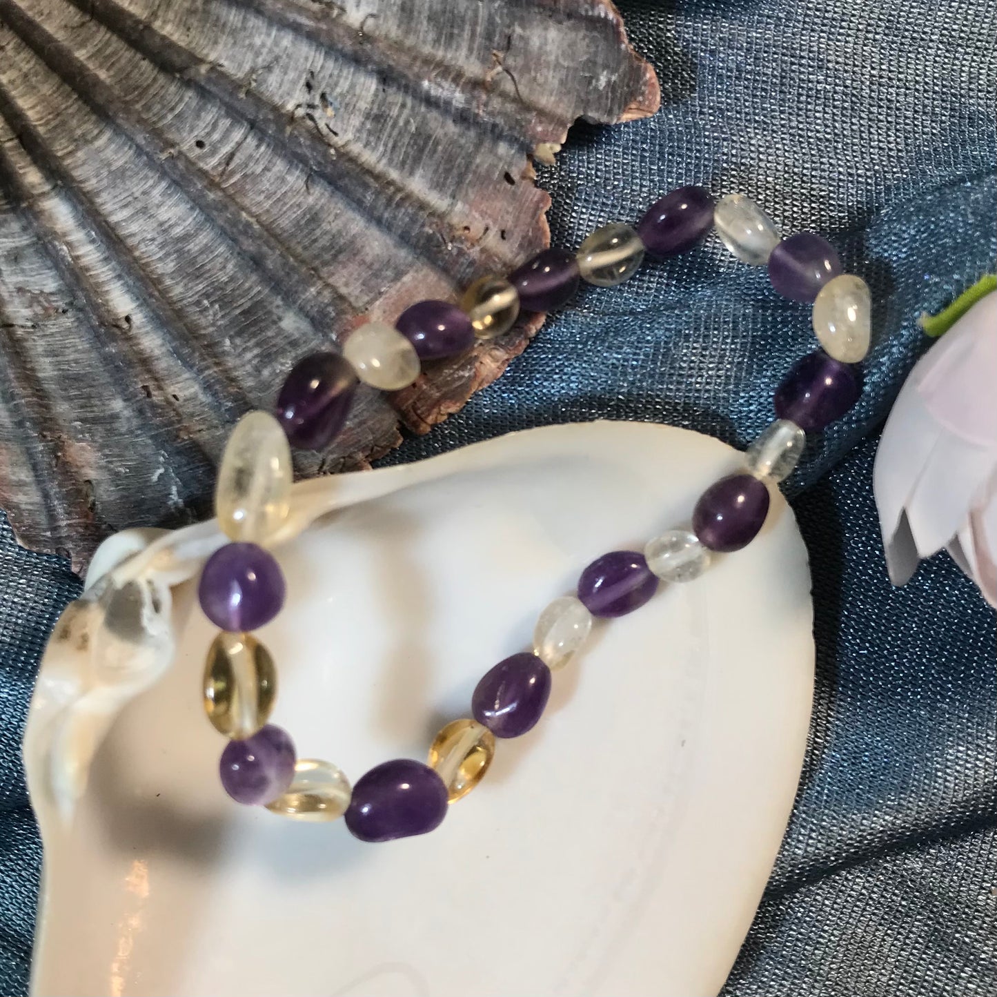 Assorted Pebble Bead Gemstone Bracelets