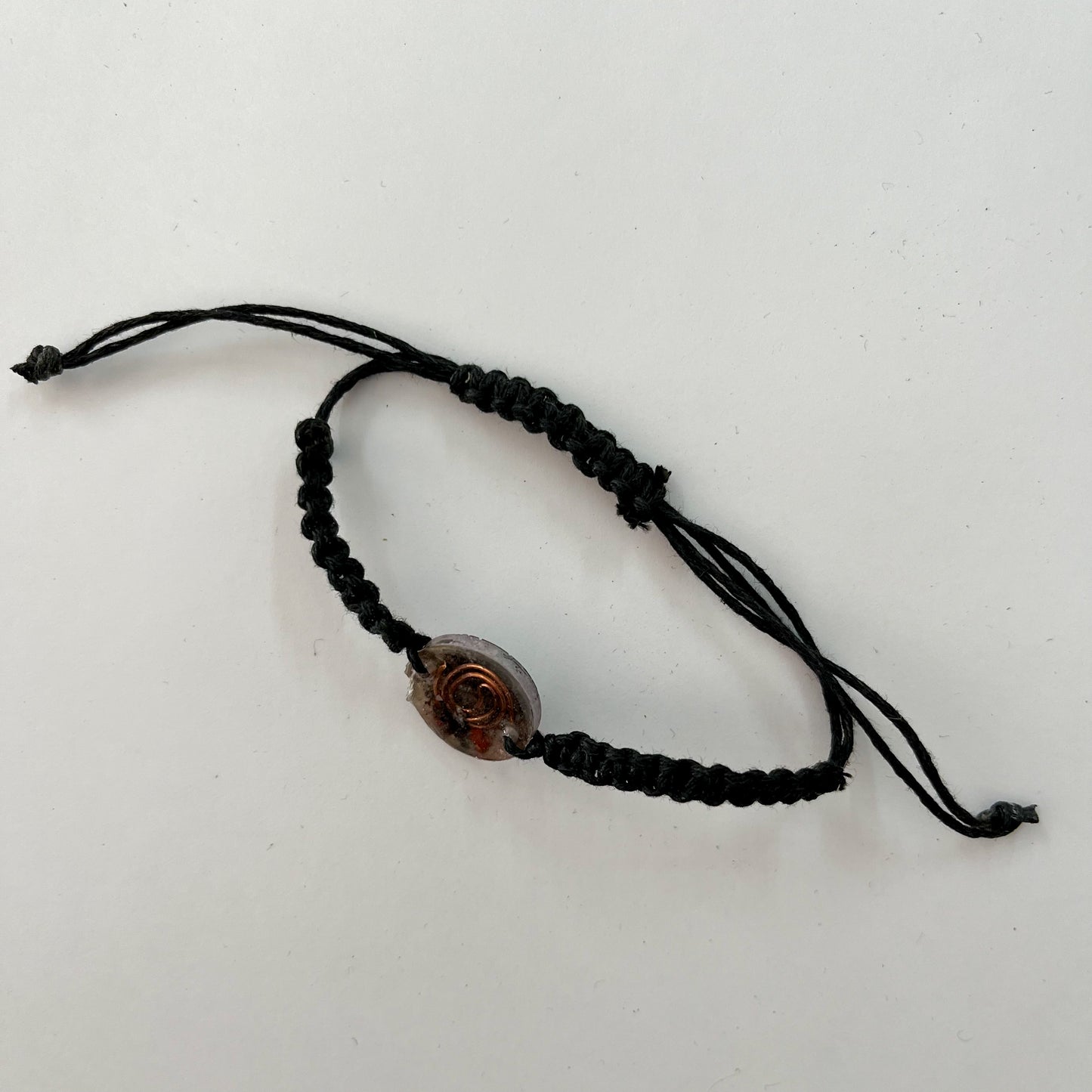Assorted Adjustable-Size Macrame Orgonite Bracelets