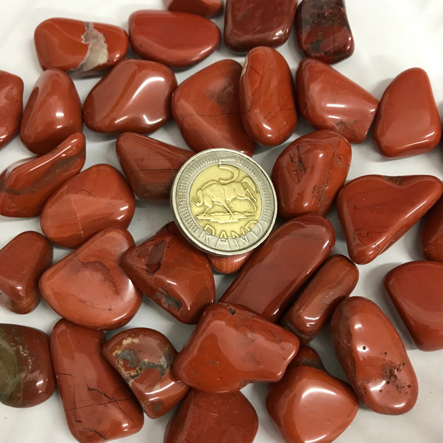 Small Red Jasper Tumble Stones