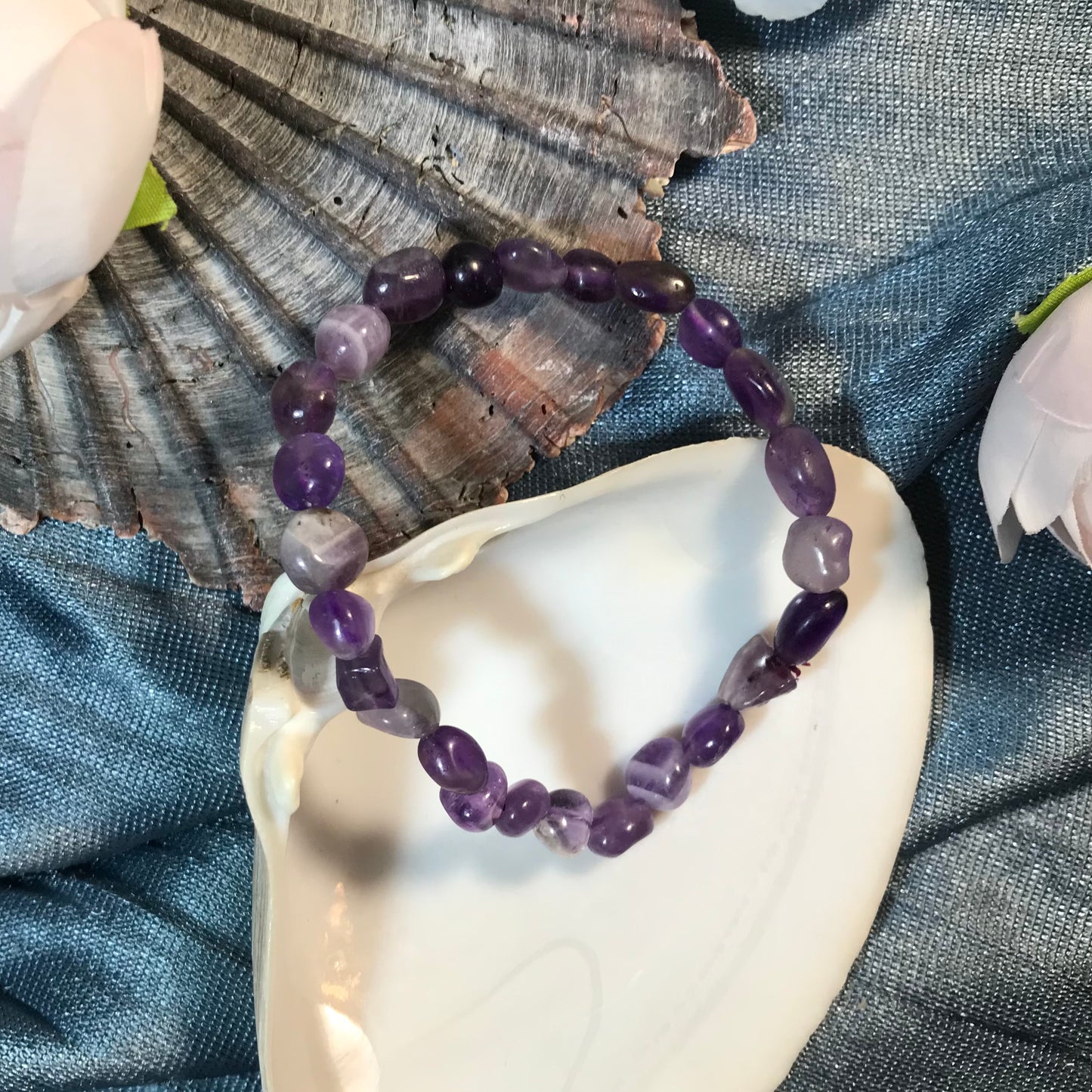 Assorted Pebble Bead Gemstone Bracelets