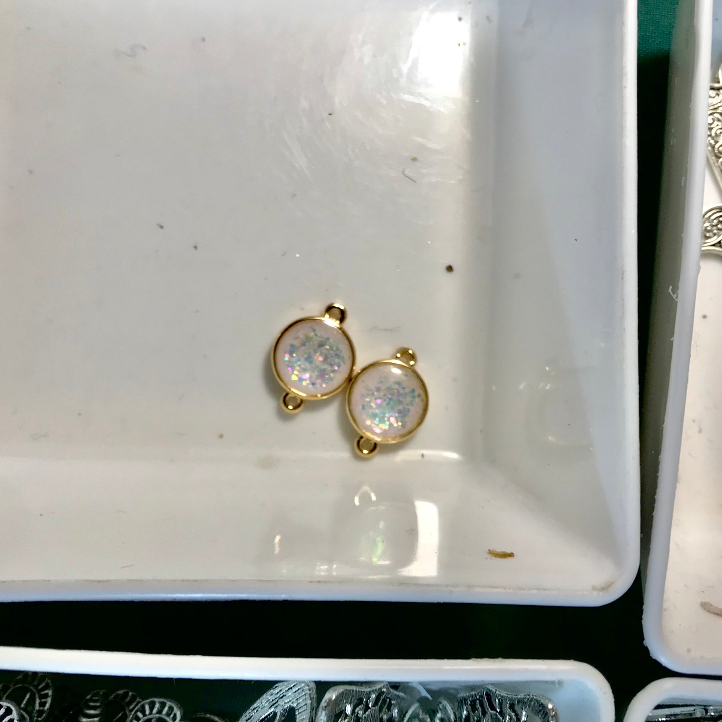 Pearlescent Resin Charm