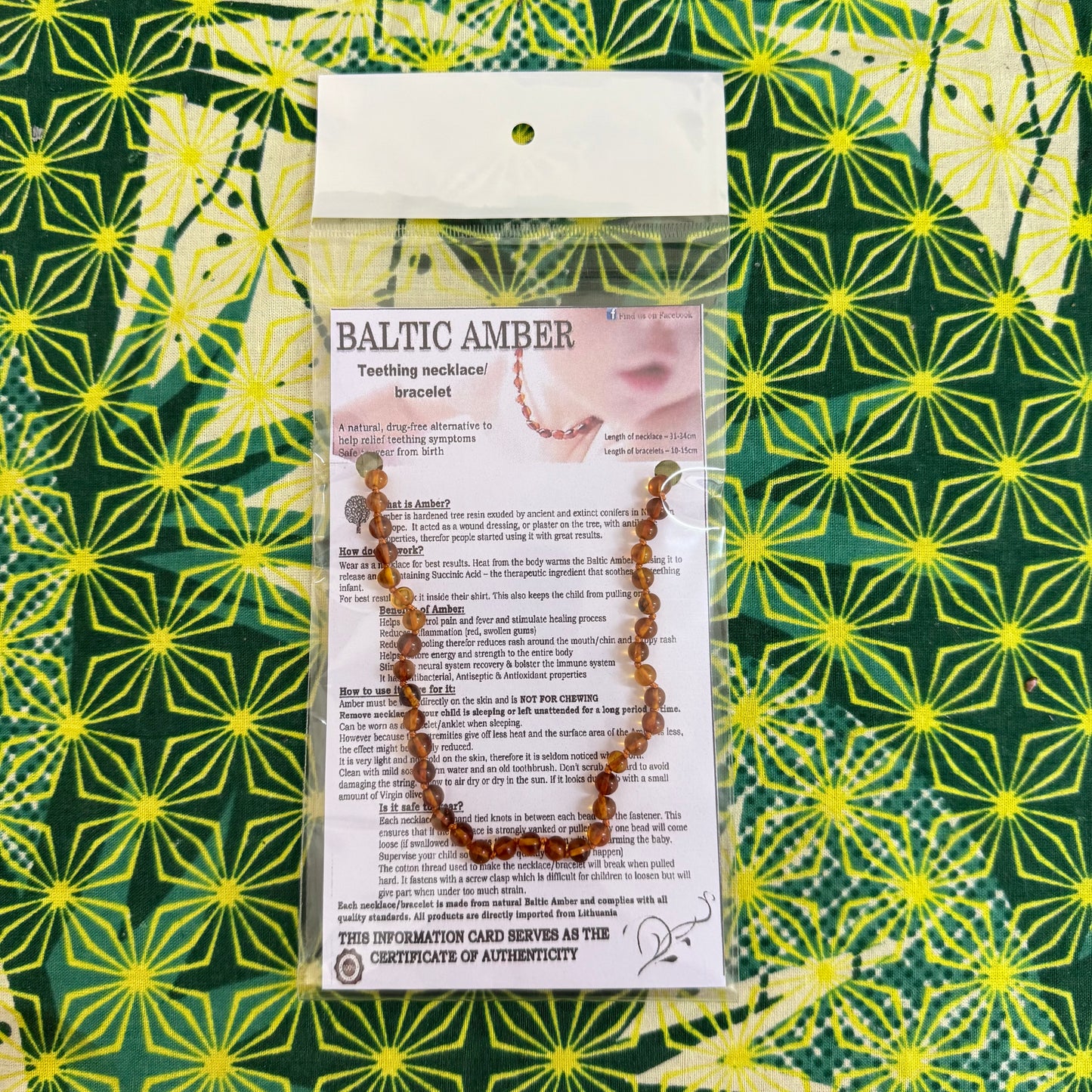 Baltic Amber Baby Teething Necklace
