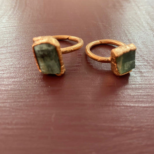 Rough Aquamarine Ring