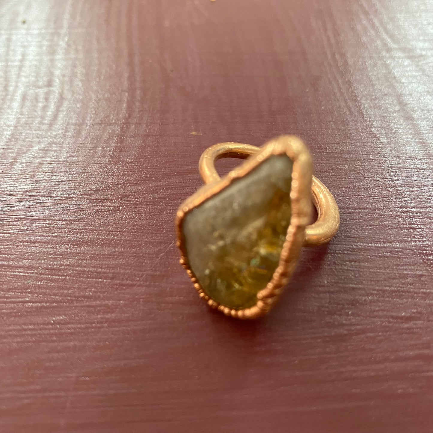 Assorted Citrine Copper Ring