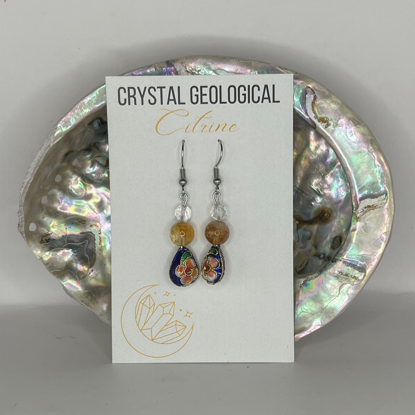 Assorted Gemstone and Cloisonné Beaded Earring Pairs