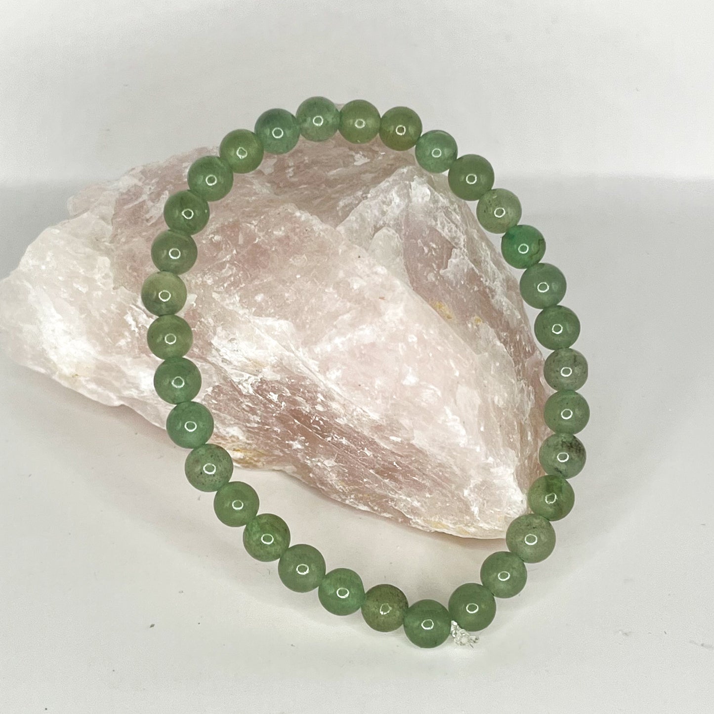 Green Aventurine Round Bead Bracelets