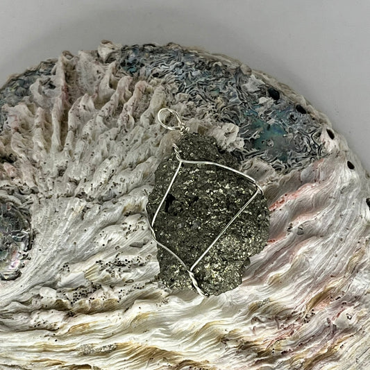 Pyrite Wrapped Pendant