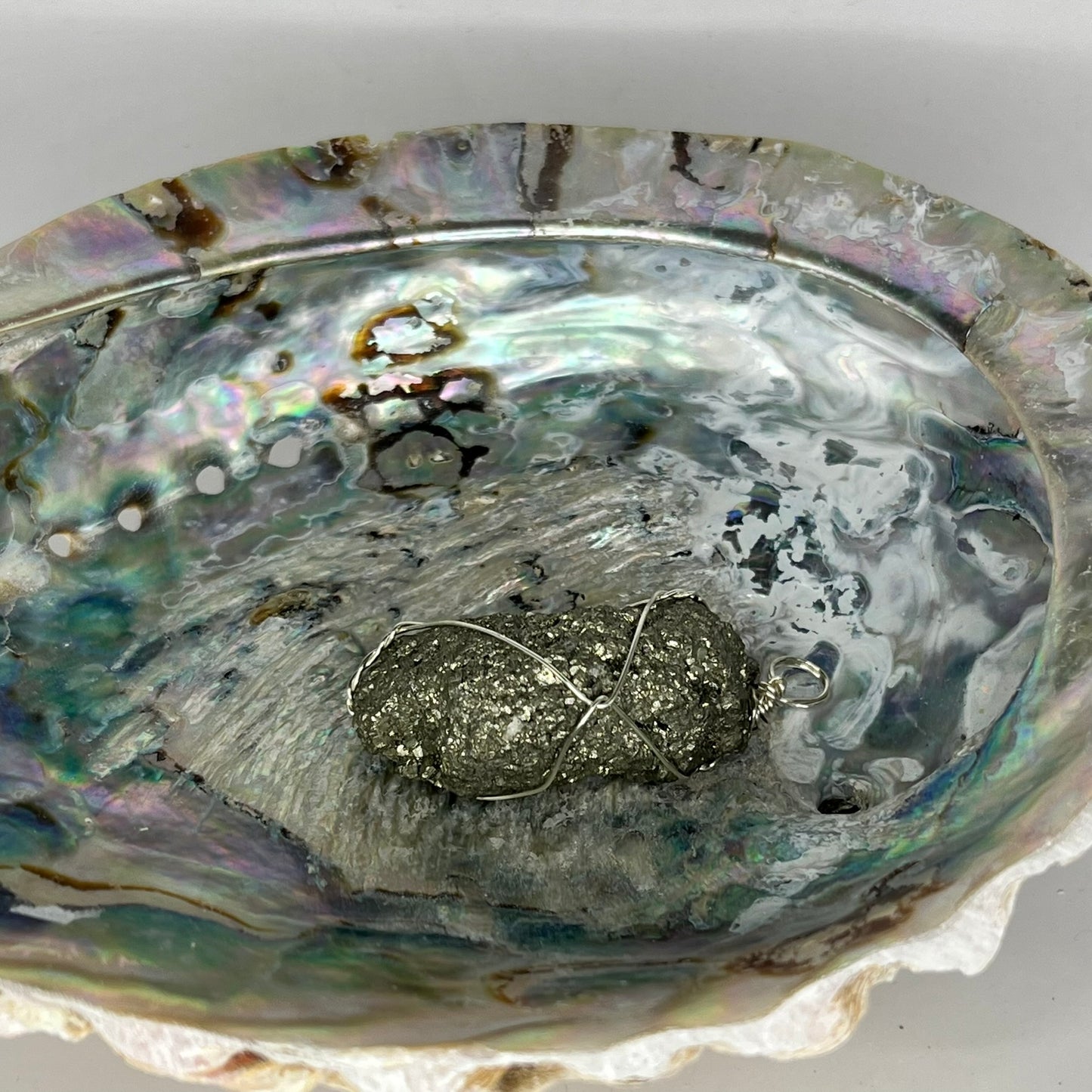 Pyrite Wrapped Pendant