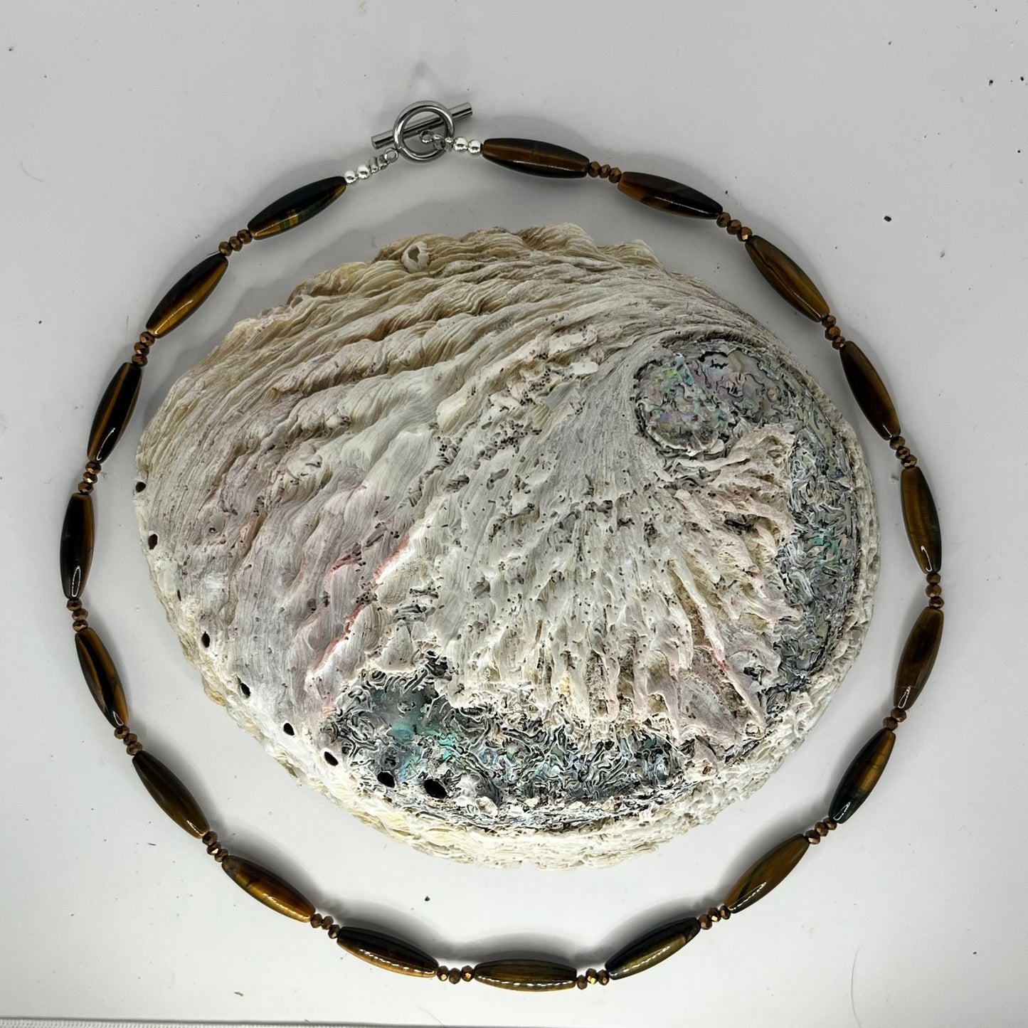 Tiger Eye Beaded Necklace- 50cm