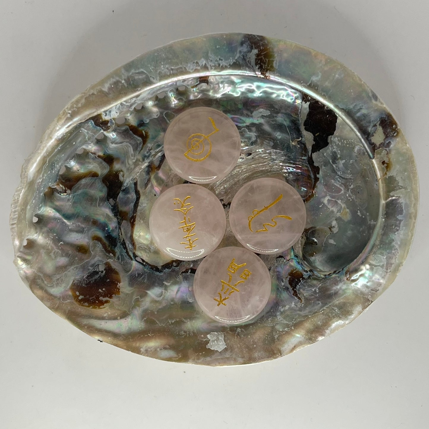 Gemstone with Reiki Symbols