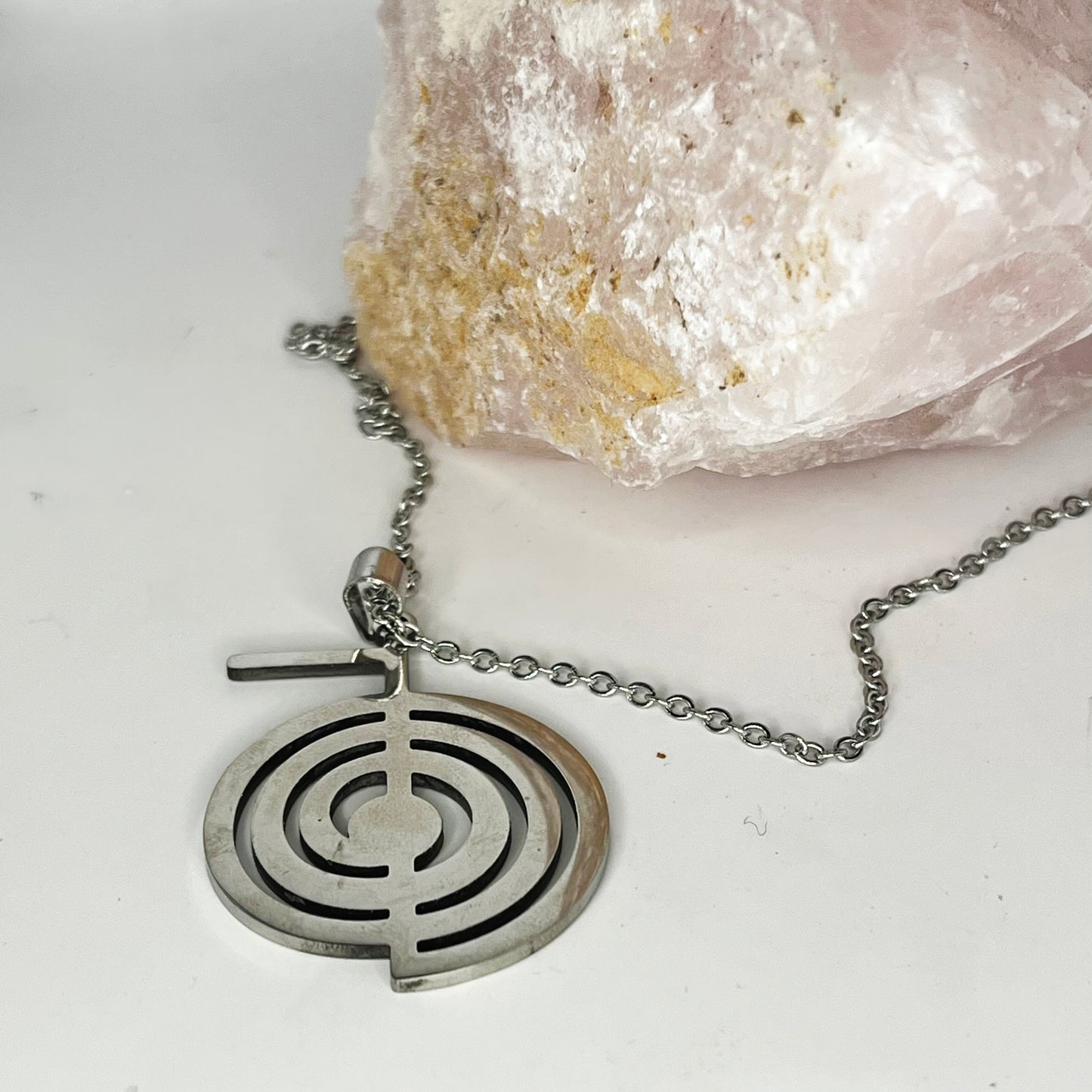 Stainless Steel Cho Ku Rei Reiki Symbol Chain