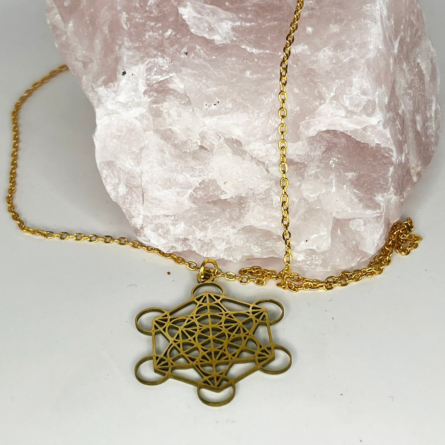 Stainless Steel Metatron Cube Chain