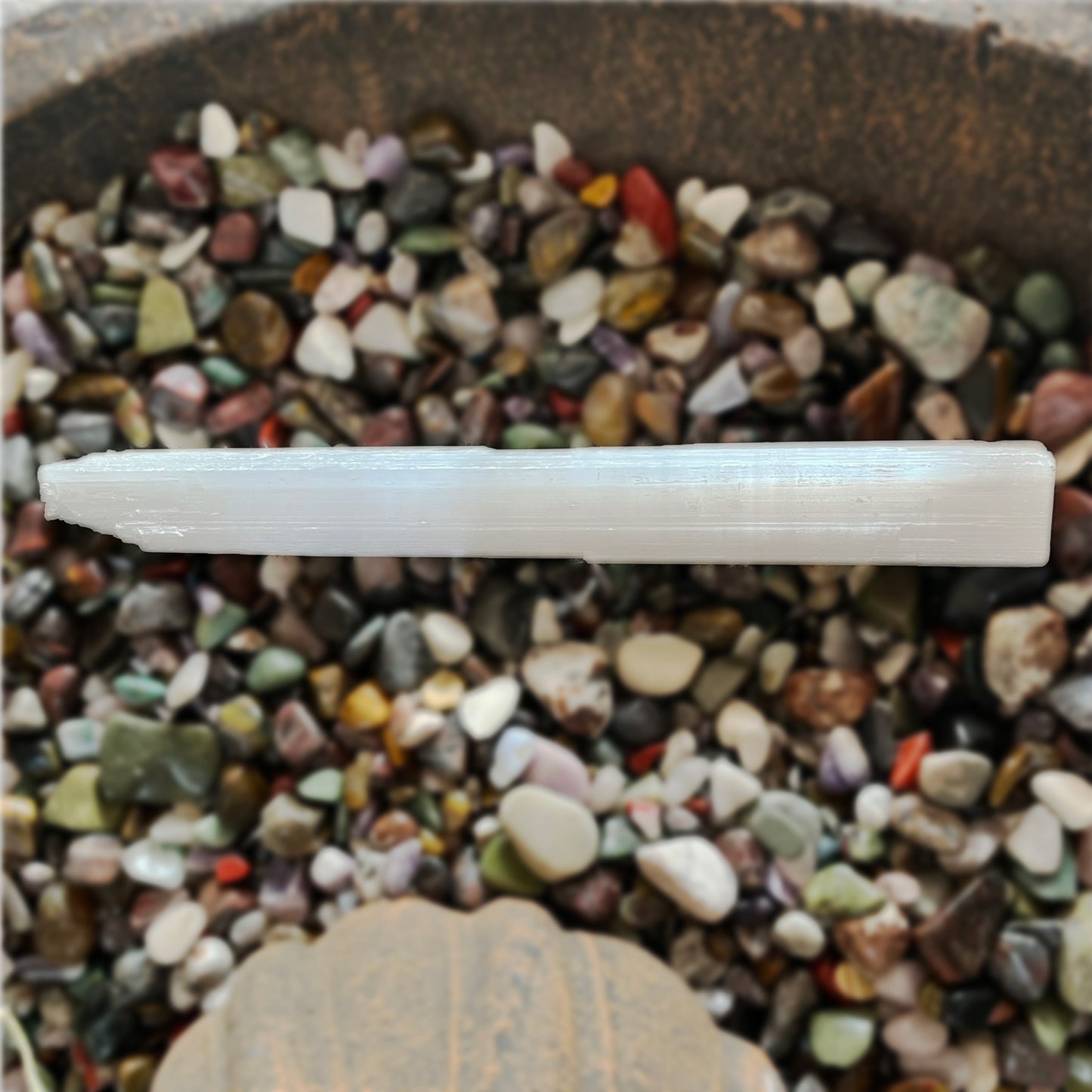 Selenite Unpolished Wand 40cm