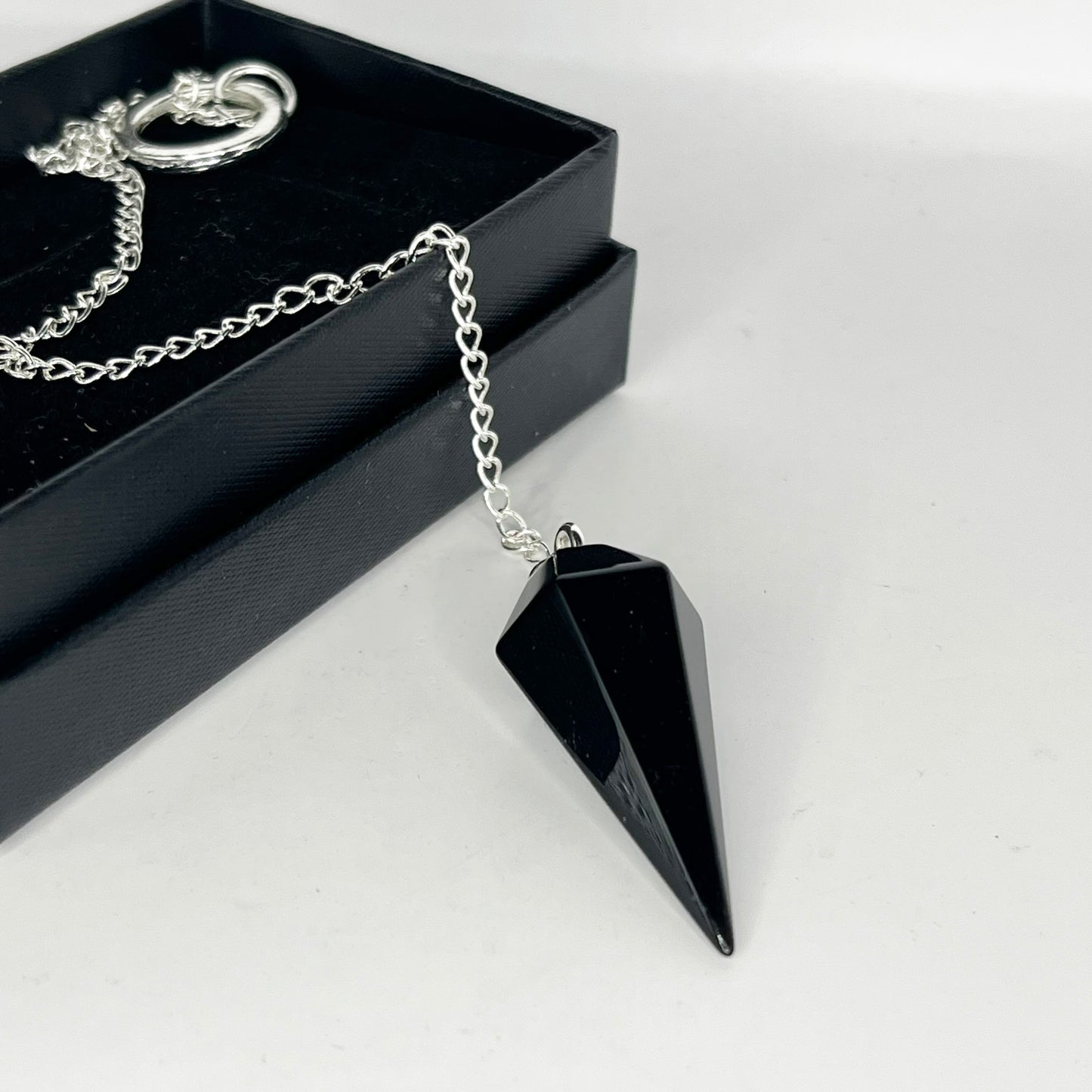 Black Obsidian Pendulum - Crystal Geological