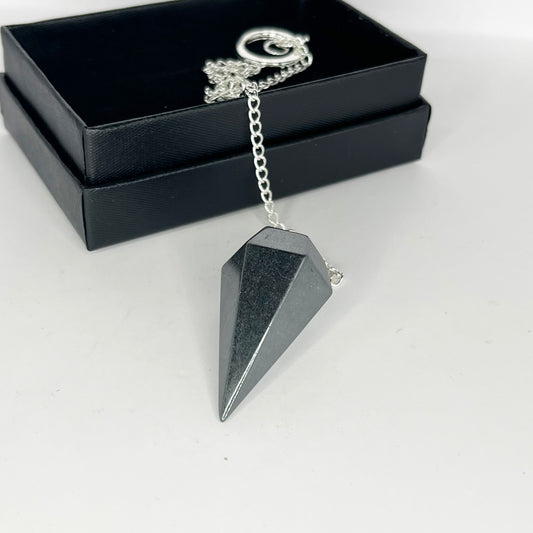 Haematite (Hematite) Pendulum - Crystal Geological