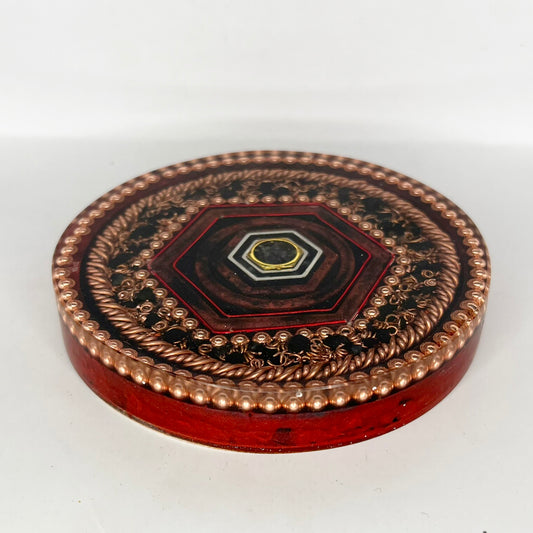 Red/Root Coaster Orgonite