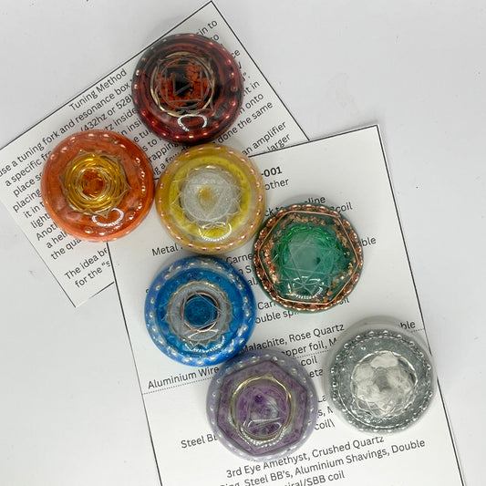 Chakra set Orgonite