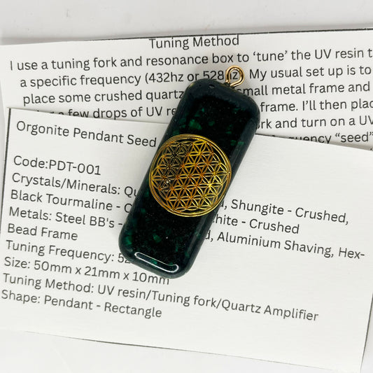 Orgonite Pendant Seed of Life