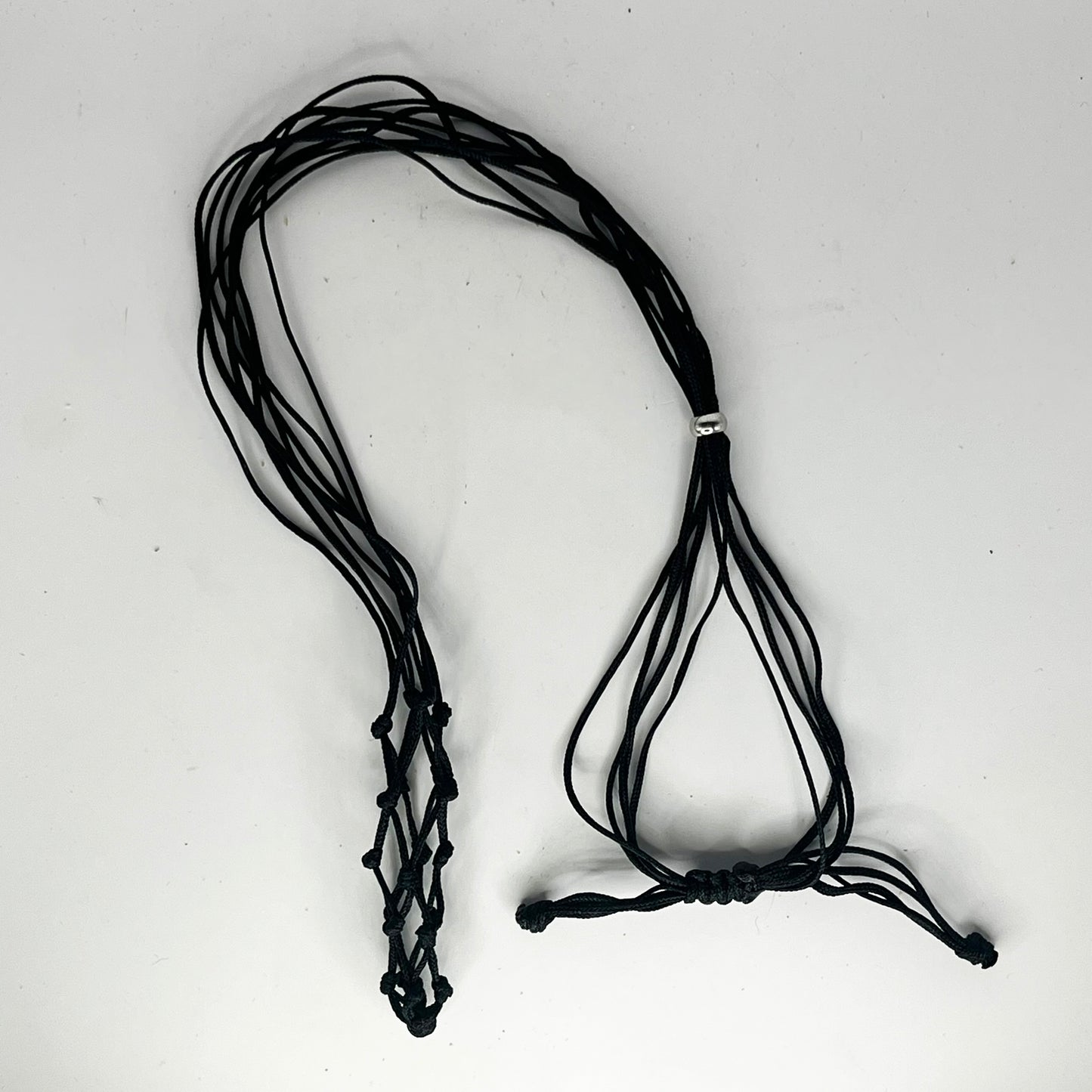 Macrame Gemstone Holder - Black