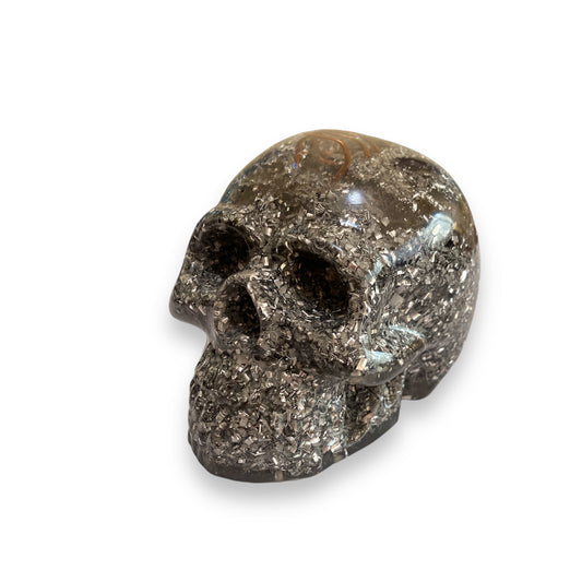 Orgonite Skull - 8cm - Crystal Geological