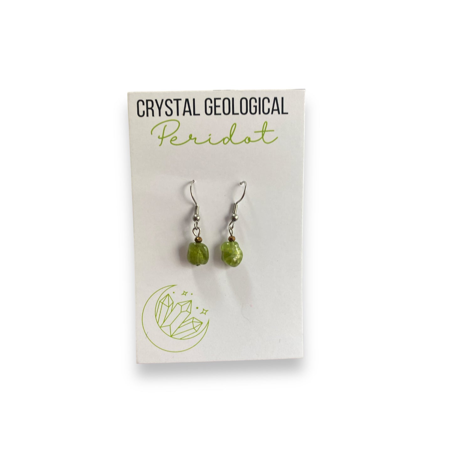 Peridot Earring Pair - Crystal Geological