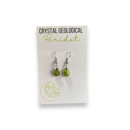 Peridot Earring Pair - Crystal Geological