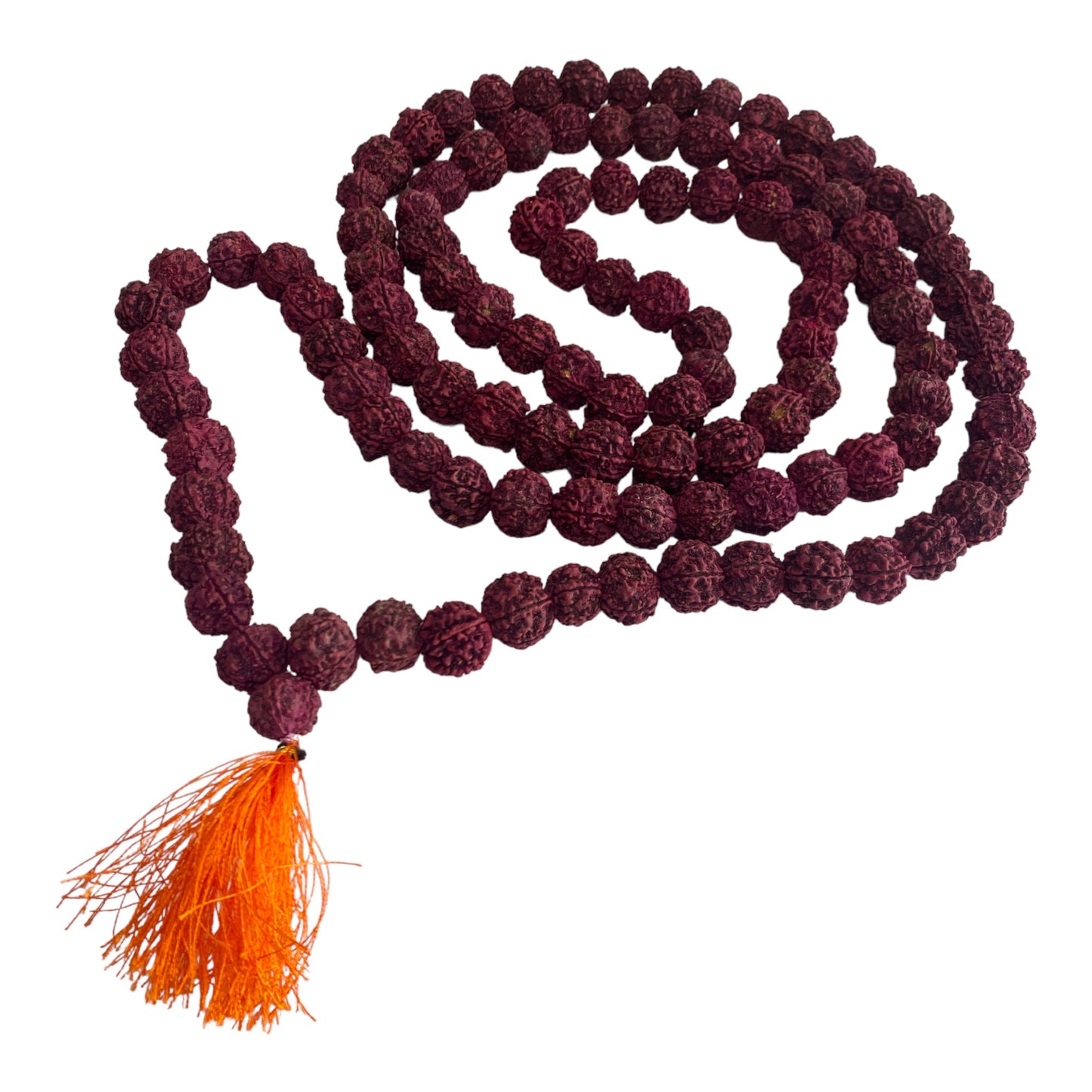 Rudraksha Mala Bead String - Large Rudraksha Beads - Crystal Geological