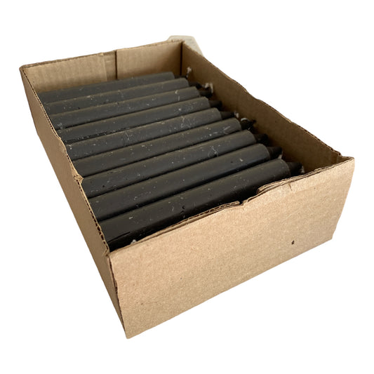 Box of 30 Black Candles-Solid-14cm