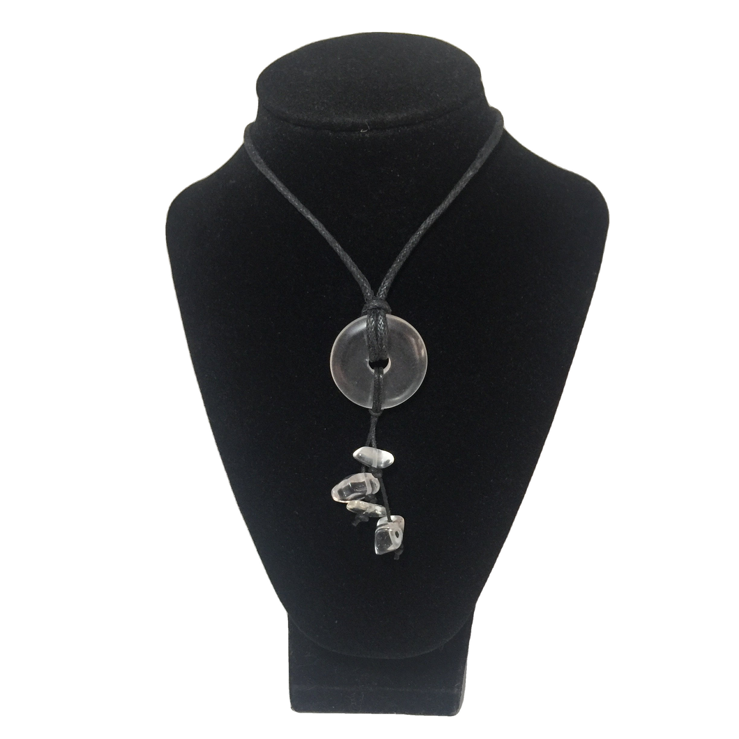 Clear Quartz Donut Necklace - Crystal Geological