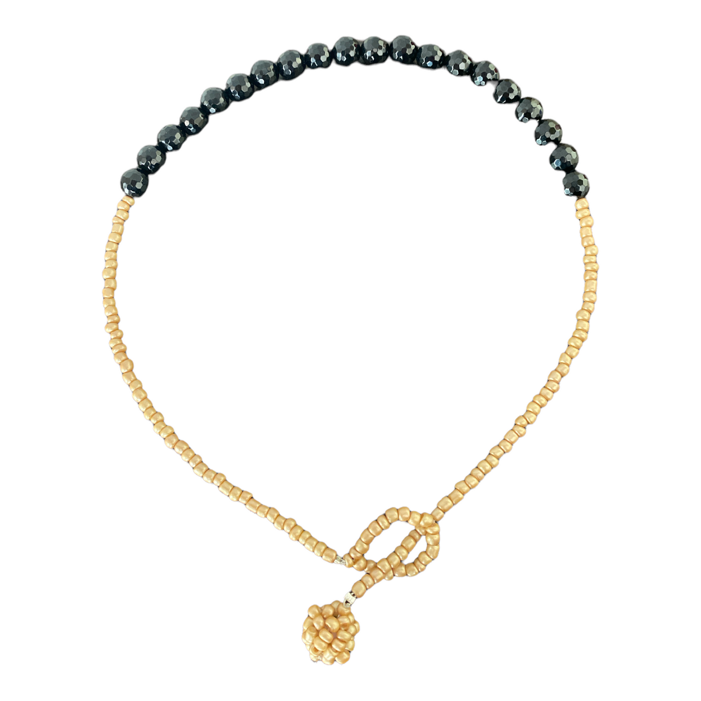 Faceted Black Agate Necklace - Crystal Geological