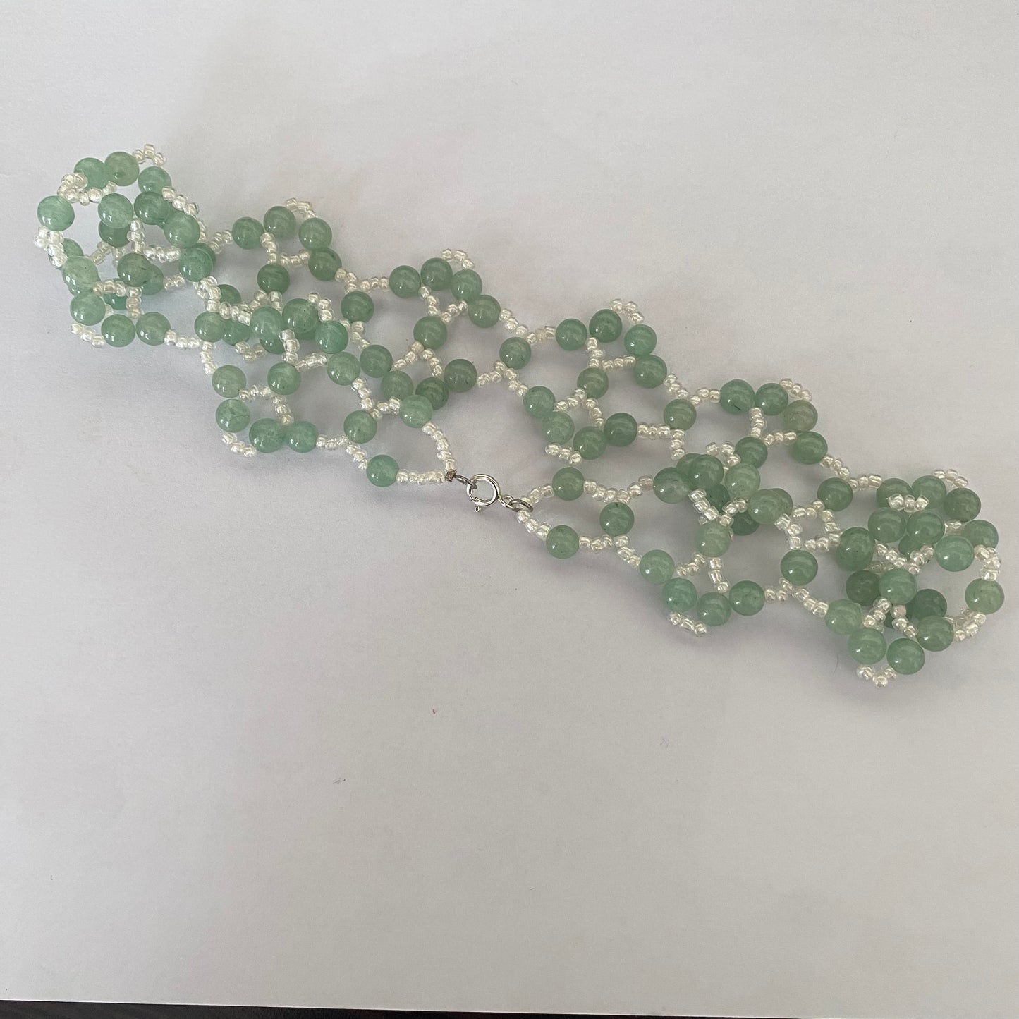 Green Adventurine Choker Necklace - Crystal Geological