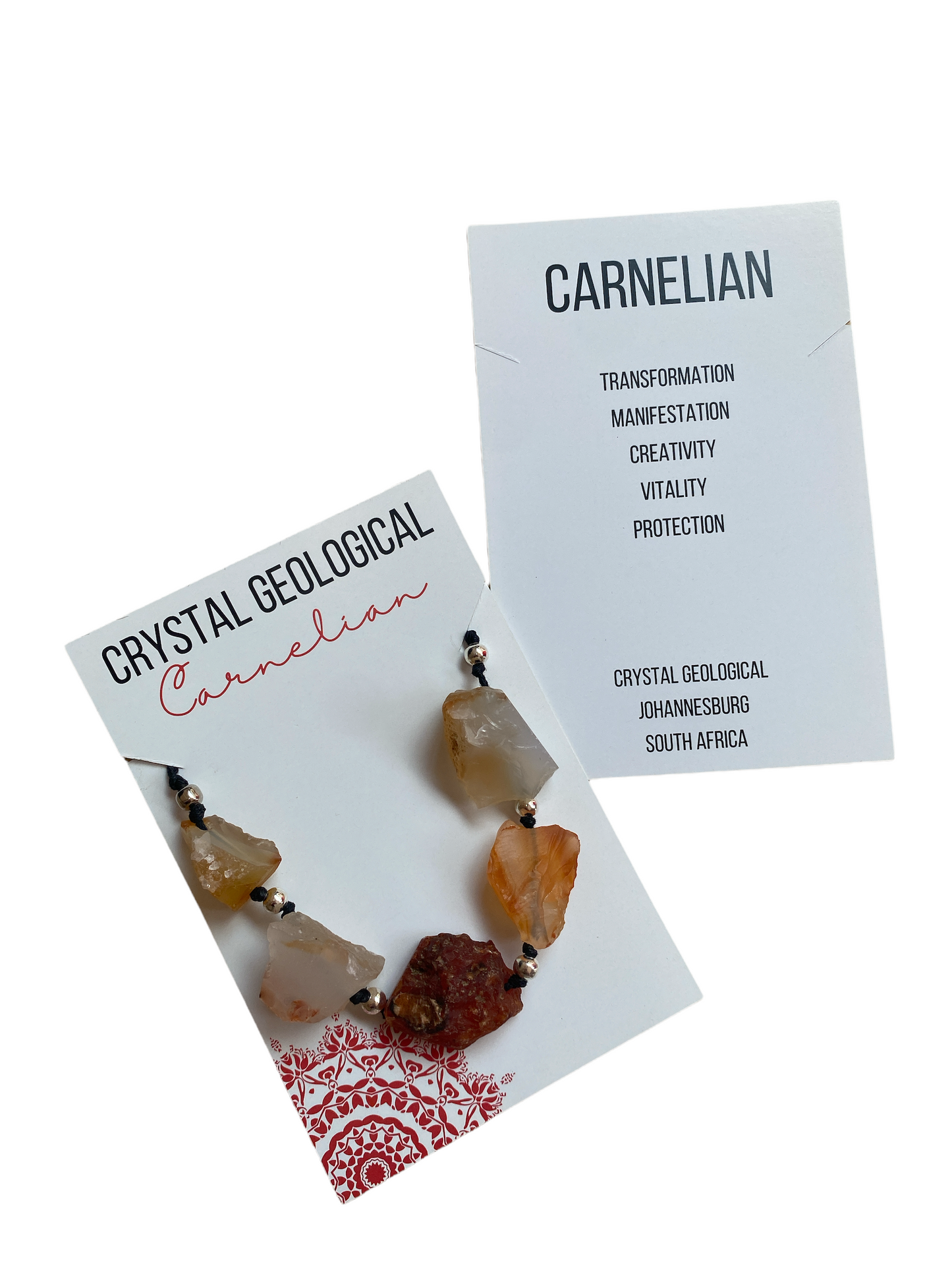 Carnelian Rough Bead Necklace