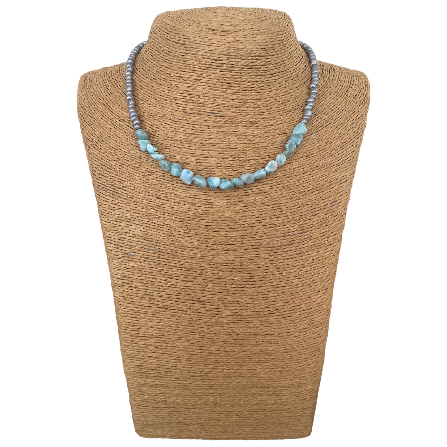 Larimar Beaded Necklace - Crystal Geological