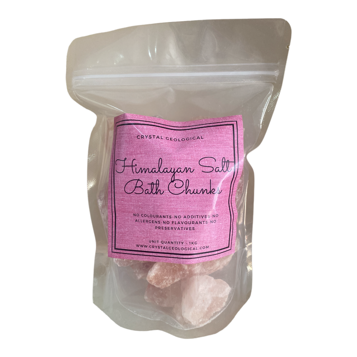 Himalayan Salt - Bath Chunks - Crystal Geological