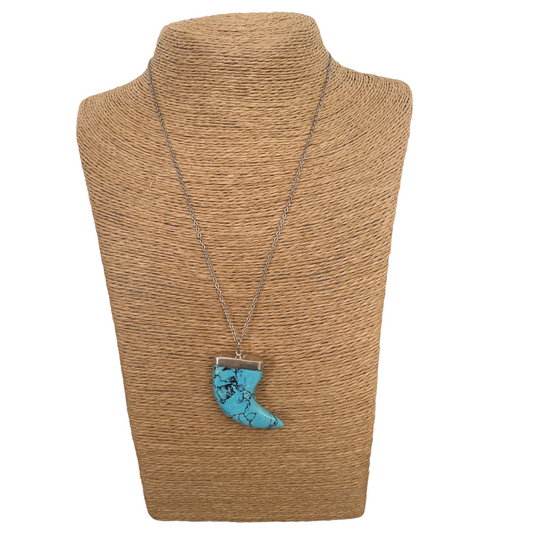 Blue Howlite Necklace - Crystal Geological
