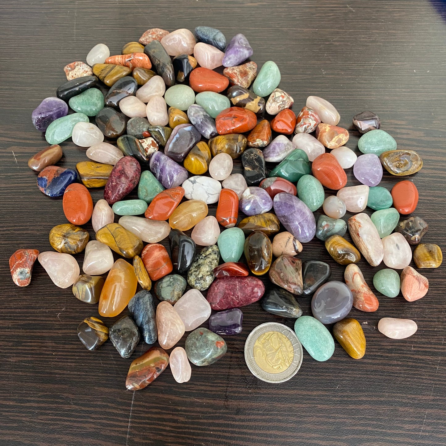 500g Bag of Assorted Tumble ( Scratchpatch big cup ) - Crystal Geological